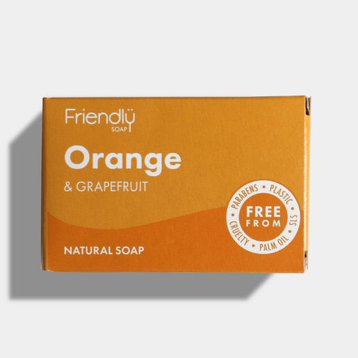 FRIENDLY SOAP Orange Grapefruit Soap Bar, 95 GR